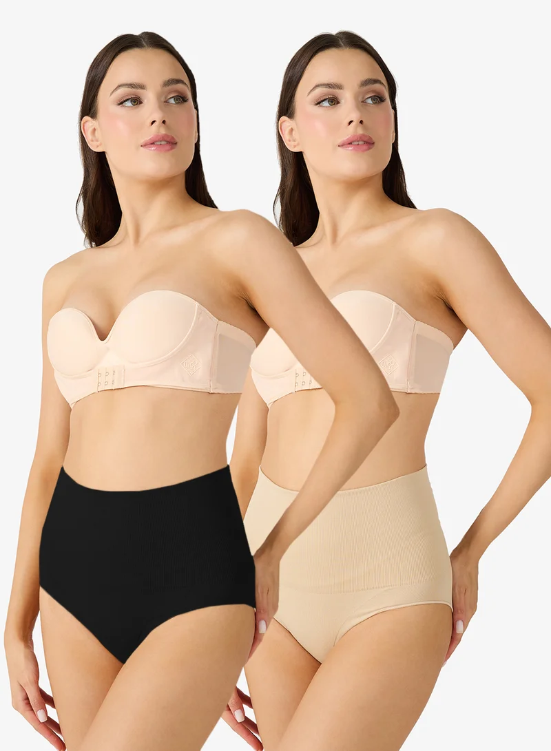 Ginger 2PC Seamless Shaping Full Brief